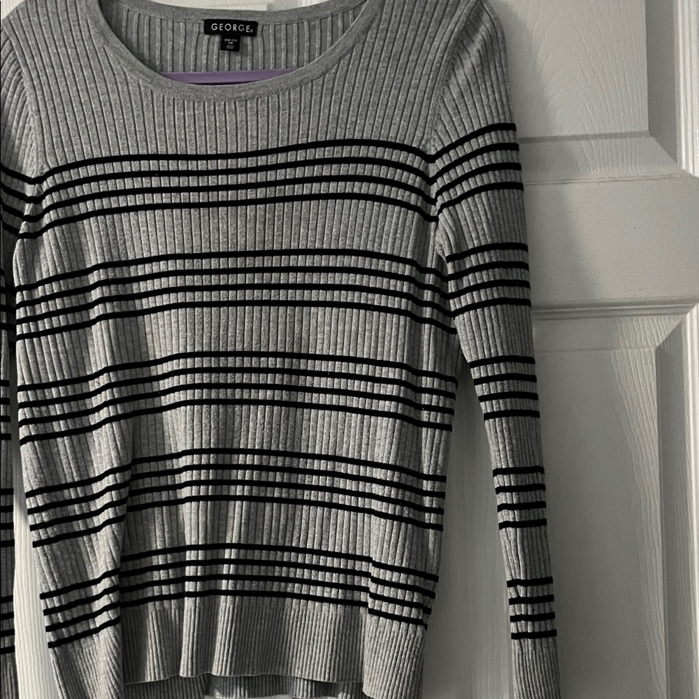 George Gray and Black striped sweater XXL